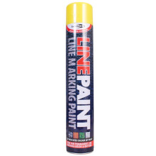 Line Marker Paint Aerosol Marking Spray Car Park Road Field Warehouse Yellow 750ml
