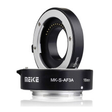 Meike MK-S-AF3A Metal Auto Focus Macro Extension Tube 10mm 16mm for Mirrorless A6300 A6000 A7 A7SII NEX E-Mount Camera