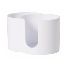 (White) 2-in-1 Cotton Swab & Pad Holder Dispenser