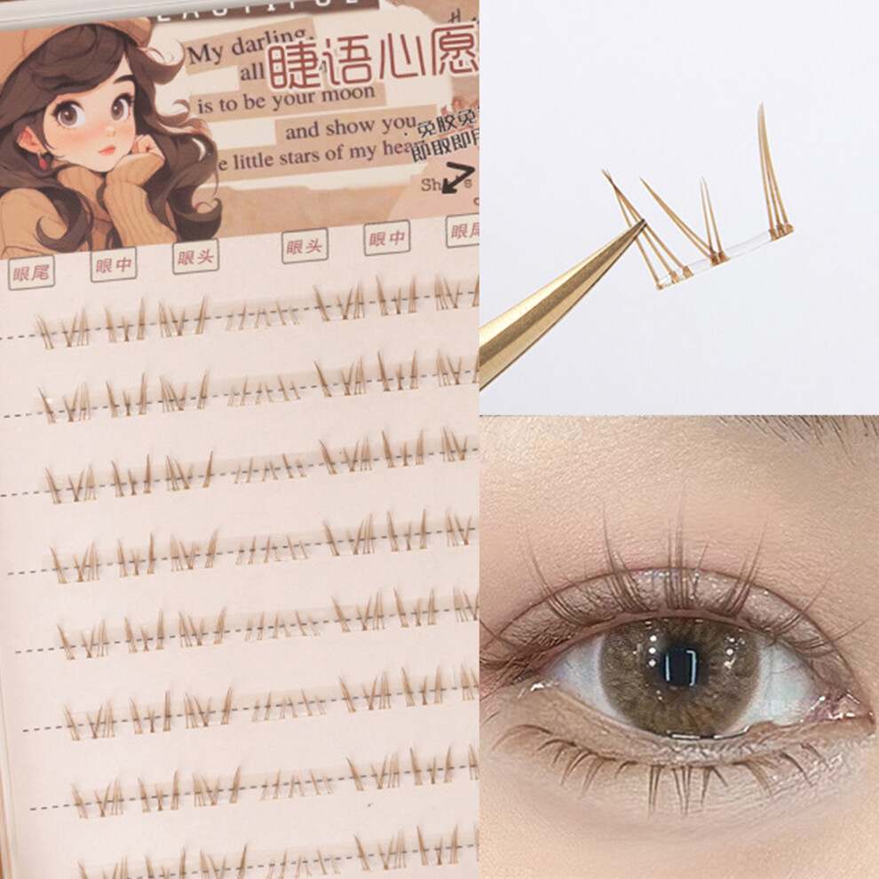 Creation-3C (Jy-H4) Reusable Diy Lower Lash Strips - Ultra-Light Natural Look