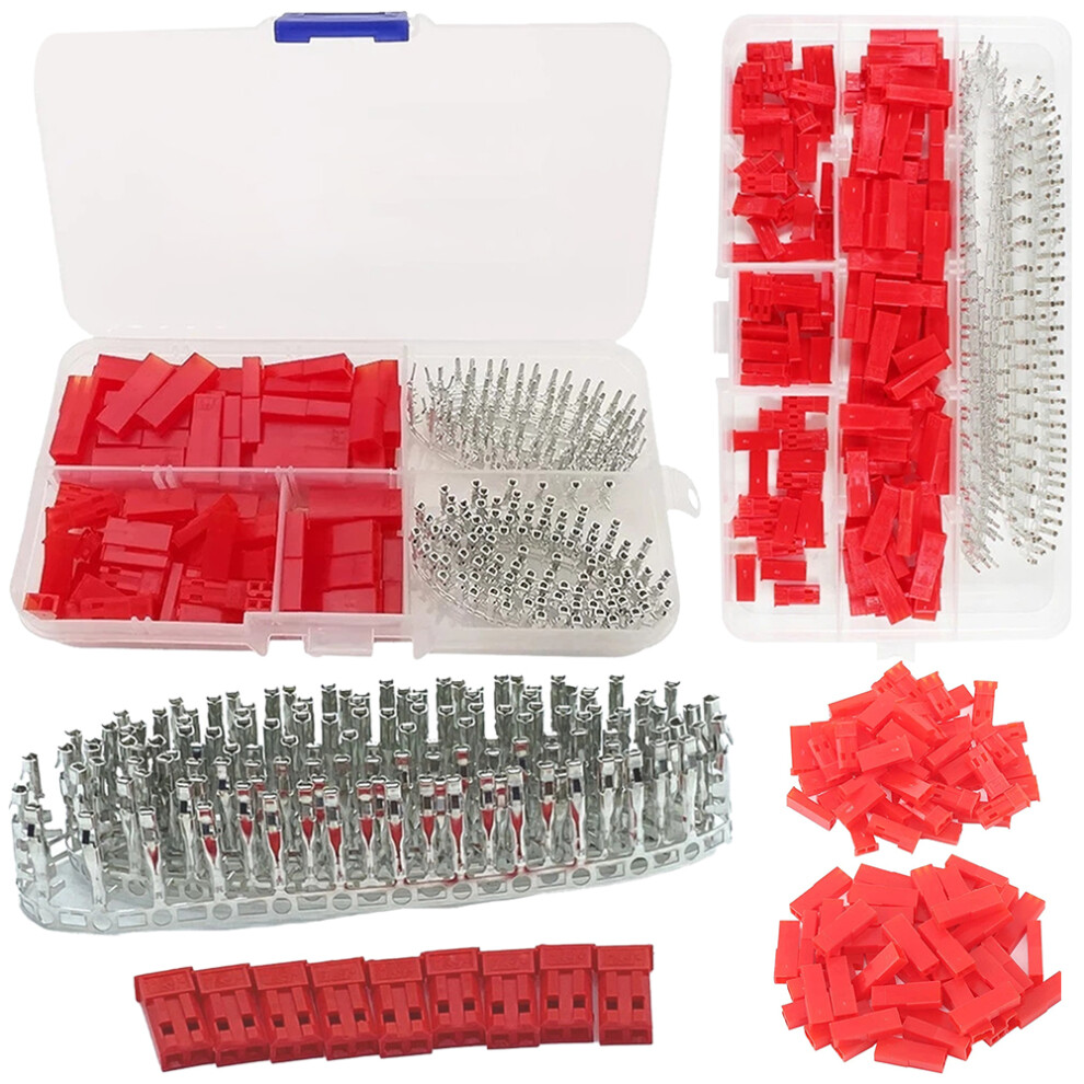 300/420Pcs 2.54Mm Jst Syp 2Pin Adapter Cable Terminal Socket Crimp Terminal Connectors Housing Crimp Pin Terminal Connector Kit 6935161642896