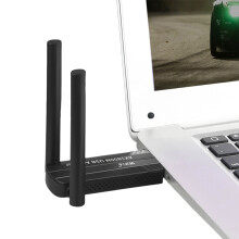Wireless USB Network Adapters with Dual Antennas USB Wi-Fi Dongle Wireless Network Card 5G/2.4G for Laptop Computer Desktop PC