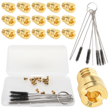 16pcs #40-#78 Brass Carburetor Main Jet Kit Fit for GY6 49cc 50cc 80cc 100cc 139QMB 139QMA PZ19 Carburetor Carb Main Nozzle