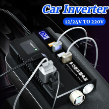 Car Inverter High Power QC 3.0 Type C Charger Car Converter Socket 12V/24V To 220V Multifunction Power Adapter