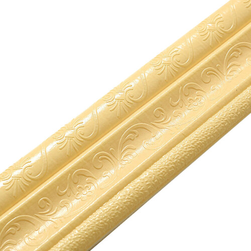 (Beige, B) 3D Skirting Line, Mildew-Proof & Easy Clean
