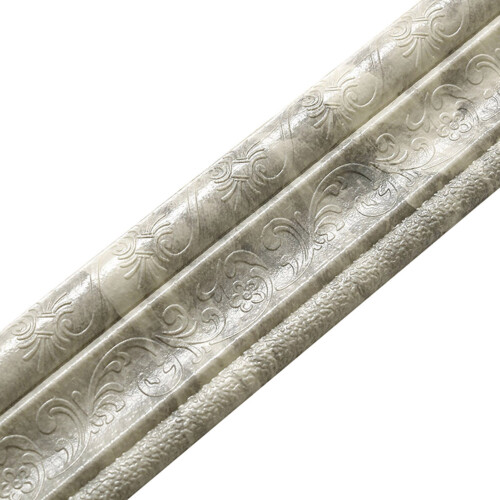 (Light Grey, B) 3D Skirting Line, Mildew-Proof & Easy Clean