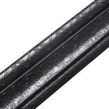 (Black, B) 3D Skirting Line, Mildew-Proof & Easy Clean