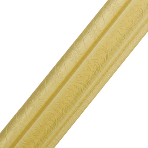 (Gold, B) 3D Skirting Line, Mildew-Proof & Easy Clean