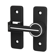 Luminous Sliding Barn Door Latch 90 Degree Gate Latch Heavy Duty Right Angle Barn Lock Zinc Alloy for Bathroom Garage Window