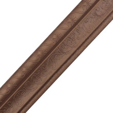 (Coppery, B) 3D Skirting Line, Mildew-Proof & Easy Clean