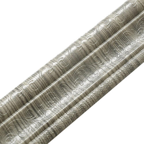 (Flax Gray, B) 3D Skirting Line, Mildew-Proof & Easy Clean