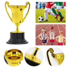 Golden Award Trophy Cup for Kids Plastic Gold Participation Trophy Cup for Party Favors Rewards Props Sports Competitions