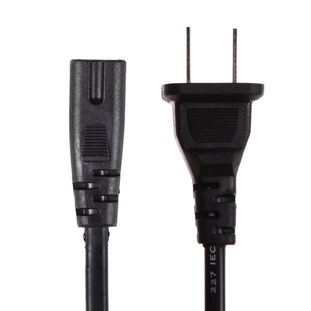 2-Prong Ac Power Adapter Cord Lead Cable Wire Ac Power Supply Adapter Cord Cable Ac Power Cord Cable For Psv/Psp/Ps2/Ps3/Ps4 6935161640335