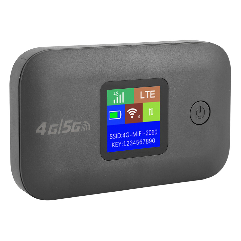 4G Lte Mobile Hotspot With Sim Slot, 3000Mah, Supports 8-10 Users, Black 8251388020001