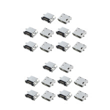 20 Stueck Ersatzteile Typ B Micro-USB Weiblich Buchse Steckverbinderanschluss