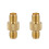 4X SMA Buchse zu Buchse Adapter RF Koax Stecker Gerade, Gold 2