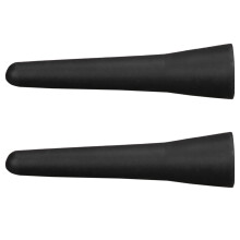 2X Universal Car Antenna, 6.5 cm (2.5 Inch) Small Short Car Aerial, FM/AM Inputs M5 M6, Black