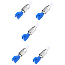 5Pcs Visual Fault Locator Adapter, Hybrid Fiber Optic Connector Adapter,Single Mode 9/125Um FC Male to LC Female Adapter