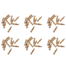 60PCS Gold Tone 4mm Male Banana Plug Bullet Connector Replacements