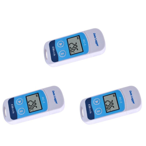 5X ELitech RC-5 High-Precision Digital USB Temperature Data Logger for Warehouse Refrigerated Transport Laboratory