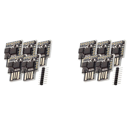 10St ATTiny85 Digispark I2C LED Rev.3 Kickstarter 5V IIC SPI USB Development Board 6 I/O-Stift för