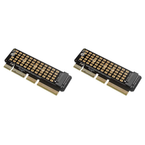 2X M.2 NVME Till PCI-E 4.0-Adapterkort M.2 M-KEY-Kortplats Stöder 1U-Server