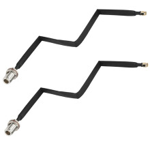 2 Piezas Cable Plano N Hembra una RP-SMA Macho ExtensióN de AlimentacióN de Ventana y Puerta Cable Adaptador Coaxial para LoRa WiFi LoRaWa