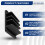 Vaydeer Laptop Stand Vertical Computer Stand Vertical Desktop Stand Space-Saving Desktop Storage Rack Desktop Stand (3 Slots) 7