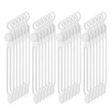 40 Correas de Silicona para Cables, Organizador de Cables para Auriculares, Audio, Sujetacables Reutilizables, Organizador de Cables ()
