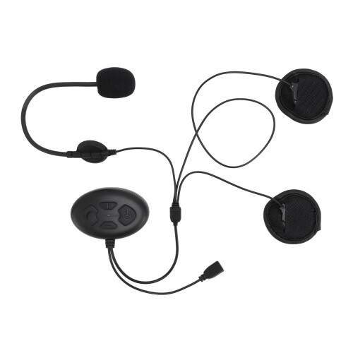 Motorcycle Bluetooth Headset 5.0, 450mAh, Waterproof, Big Button