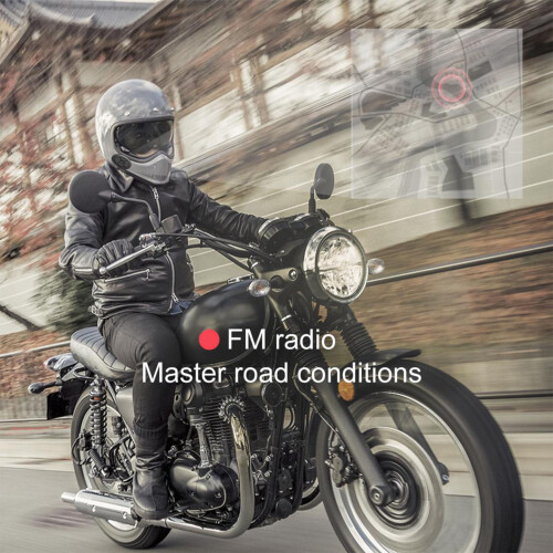 Motorcycle Bluetooth Headset 5.0, 450mAh, Waterproof, Big Button 2