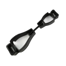 Plastik Anti-Rutsch-Handschuh-Clip-Halter, wiederverwendbar, tragbar, schwarz