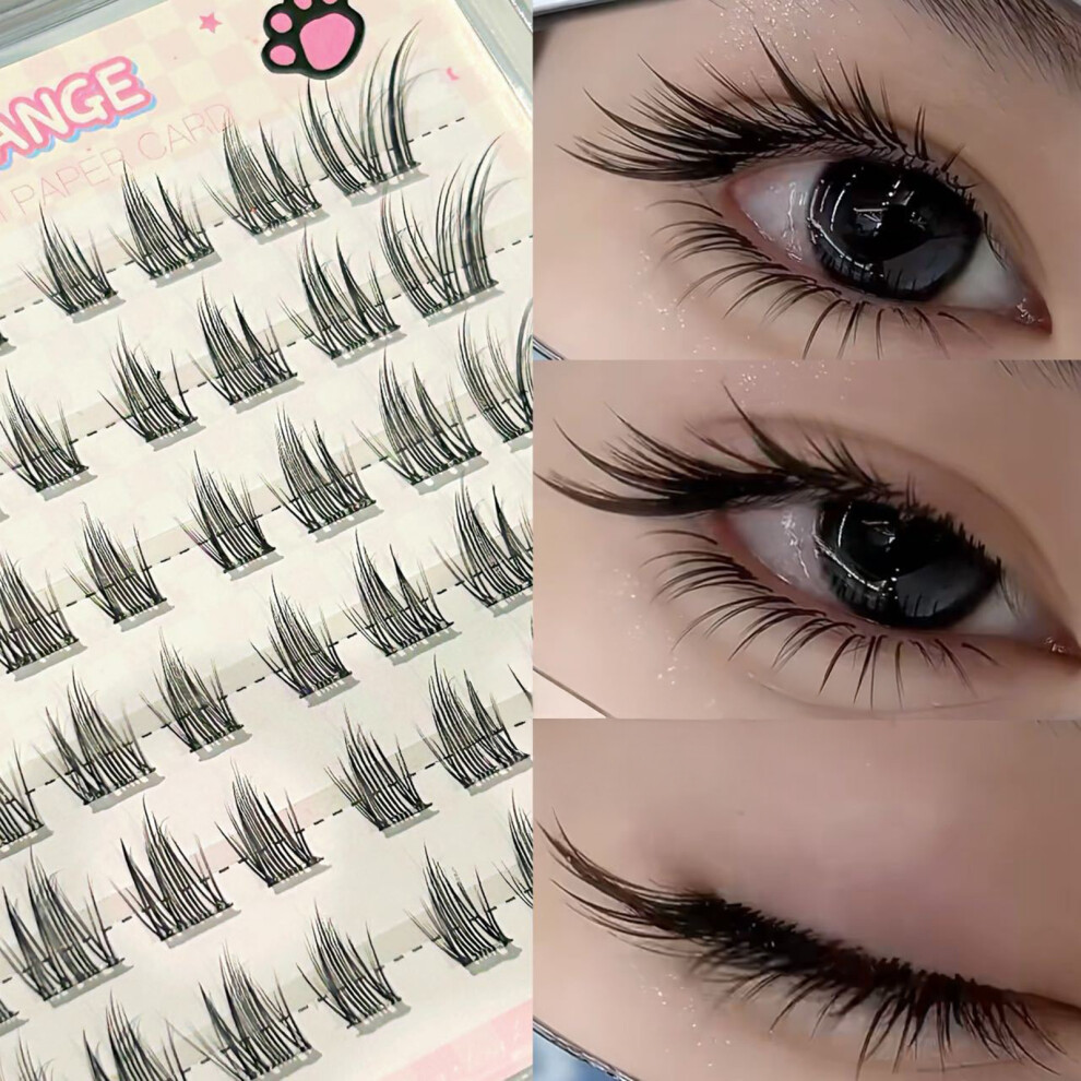 Dachuang Beauty (Six Rows) Comic Manga Press-On Eyelashes For Women