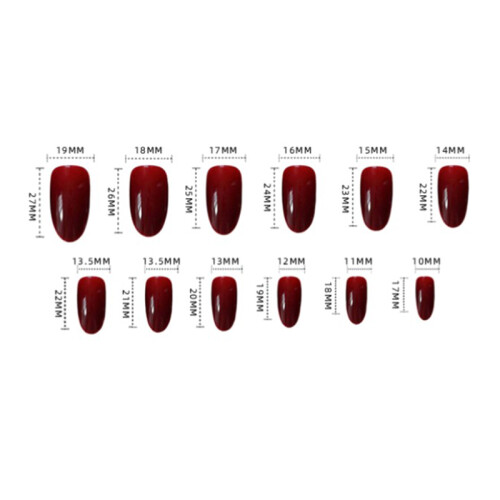 24pcs Bowknot False Nails - Glue On & Removable 1