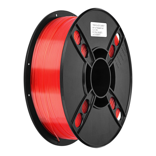 (Transparent red) Smooth 3D Printer Filament for Home & Office 1