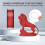 (Transparent red) Smooth 3D Printer Filament for Home & Office 3