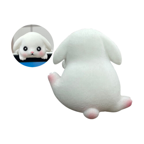 (Bunny) Mini Waterproof Animal Decor for Screen & Car