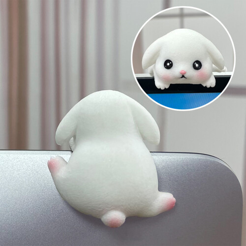(Bunny) Mini Waterproof Animal Decor for Screen & Car 2