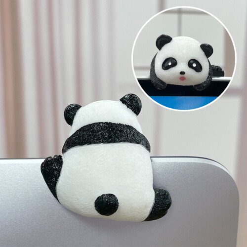(Panda) Mini Waterproof Animal Decor for Screen & Car 2