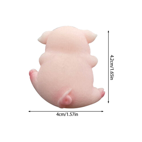 (Piglet) Mini Waterproof Animal Decor for Screen & Car 1