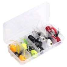 (10 wave climbing box) Bright Fly Fishing Lures for Trout Bass Panfish
