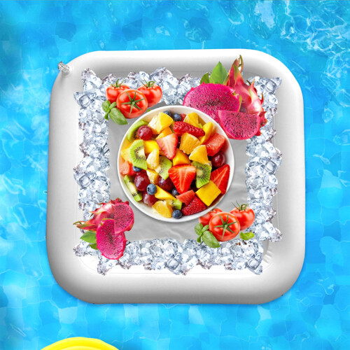 (60*60cm) Large Inflatable Drink Float Tray for Beach 2