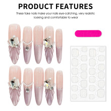(917) Mauve Cat Eye Fake Nails - Comfortable DIY Manicure
