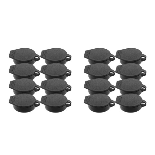 16Pcs Black ABS Door Lock Protective Covers Waterproof for Outdoor Use