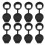 16Pcs Black ABS Door Lock Protective Covers Waterproof for Outdoor Use 3