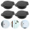 16Pcs Black ABS Door Lock Protective Covers Waterproof for Outdoor Use 10