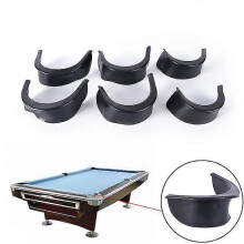 (As show, One size) 6 pieces / set of billiard table accessories valley pocket liner rubber billiard pocket liner universal billiard accessories