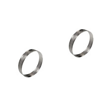 2Pcs Stainless Steel Mousse Circle Rings Non-Stick Baking Tool Silver