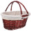 Worgeous  Wicker Garden Basket Hand Space-Saving Portable Fruit Child 1