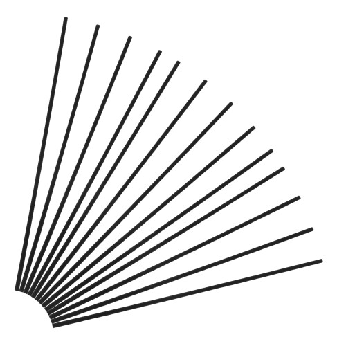 500Pcs Black Fiber Diffuser Sticks for Oil Diffuser Aroma 1